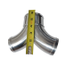 Aluminum Y Pipe Dual 2.5" to 3" Air Intake Twin Turbo Intercooler Piping
