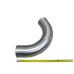 3.5" OD 120 Degree Aluminum Pipe, Mandrel Bent Polished, 3mm Thick Tube, 18" Length  