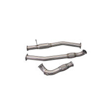 3" Turbo Downpipe + Exhaust Mid Pipe For 240SX S13 S14 2JZGTE Swap